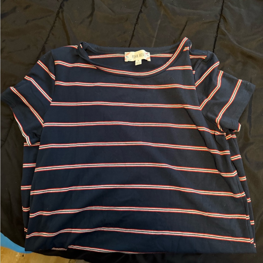 Navy Striped Dress
